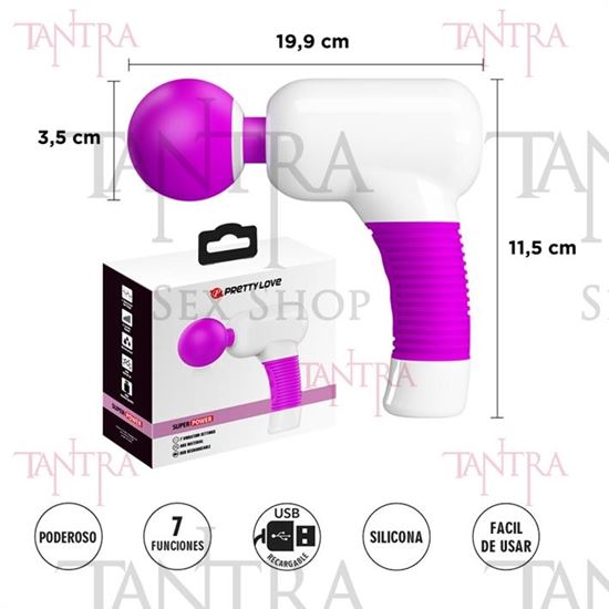 PODEROSO vibrador masajeador con carga USB